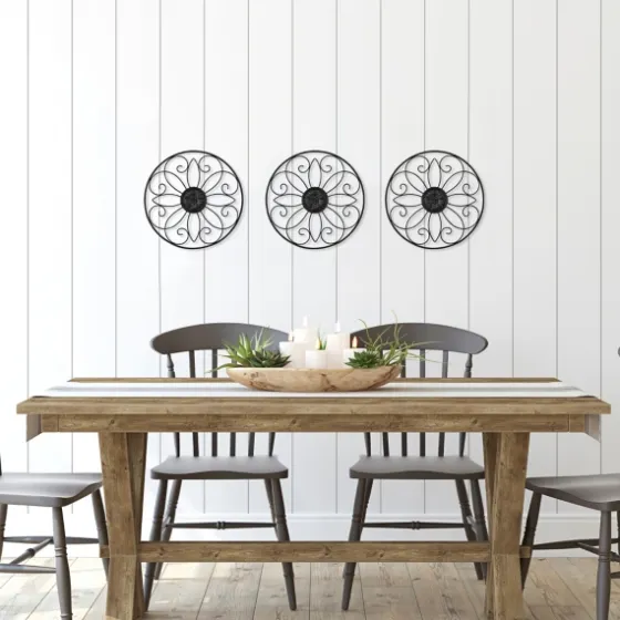 Metal Medallion Wall Plaques, Set Of 3-Kirkland's Home Sale