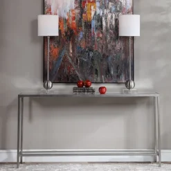 Metal Mirrored Top Slim Console Table-Kirkland's Home Fashion
