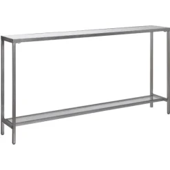 Metal Mirrored Top Slim Console Table-Kirkland's Home Fashion
