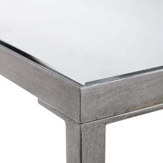 Metal Mirrored Top Slim Console Table-Kirkland's Home Fashion
