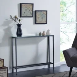 Metal Mirrored Top Slim Console Table-Kirkland's Home Cheap