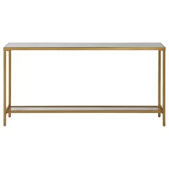 Metal Mirrored Top Slim Console Table-Kirkland's Home Hot
