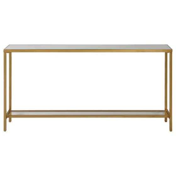 Metal Mirrored Top Slim Console Table-Kirkland's Home Hot