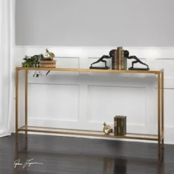 Metal Mirrored Top Slim Console Table-Kirkland's Home Hot