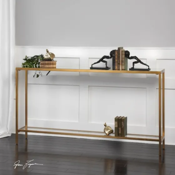 Metal Mirrored Top Slim Console Table-Kirkland's Home Hot