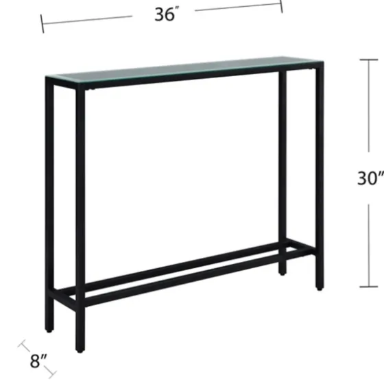 Metal Mirrored Top Slim Console Table-Kirkland's Home Fashion