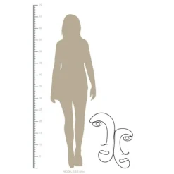 Metal Modern Outline Faces Wall Plaque-Kirkland's Home Online