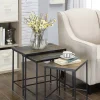 Metal Nesting Slate Top Accent Tables, Set Of 3-Kirkland's Home Hot