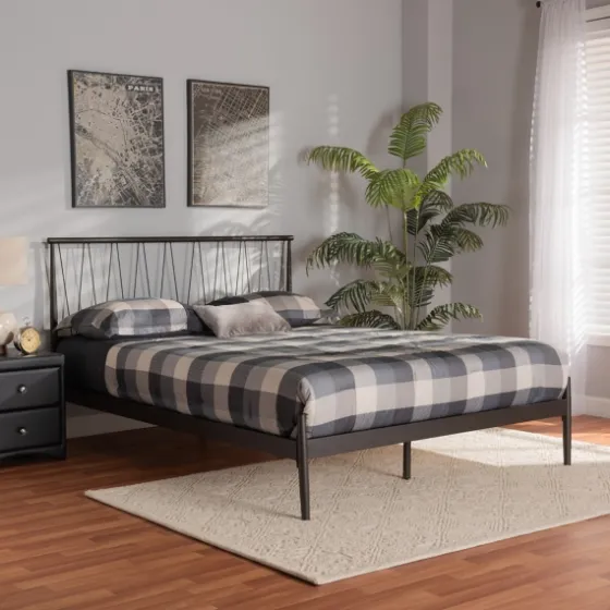 Metal Open Headboard Full Platform Bed-Kirkland's Home Outlet