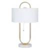 Metal Open Loop Stem White Round Table Lamp-Kirkland's Home Flash Sale