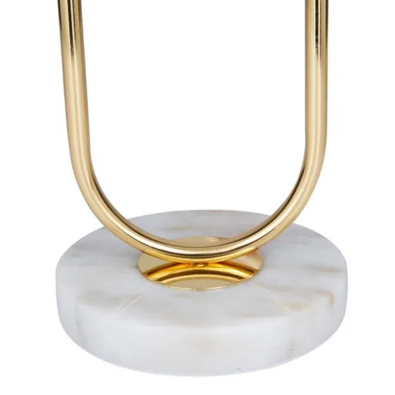 Metal Open Loop Stem White Round Table Lamp-Kirkland's Home Flash Sale