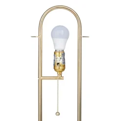 Metal Open Loop Stem White Round Table Lamp-Kirkland's Home Flash Sale