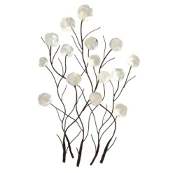 Metal Peony Shell Wall Plaque-Kirkland's Home Outlet