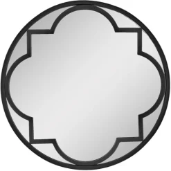 Metal Quatrefoil Round Frame Wall Mirror-Kirkland's Home Shop
