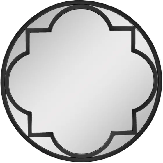 Metal Quatrefoil Round Frame Wall Mirror-Kirkland's Home Shop