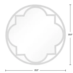 Metal Quatrefoil Round Frame Wall Mirror-Kirkland's Home Shop