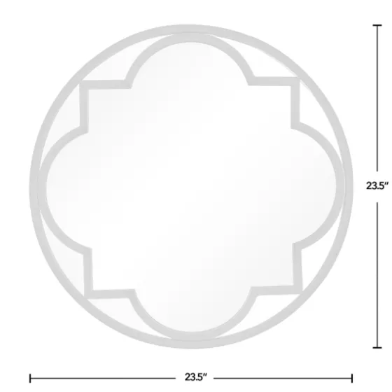 Metal Quatrefoil Round Frame Wall Mirror-Kirkland's Home Shop