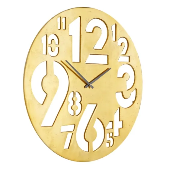 Metal Round Frame Cutout Numerals Clock-Kirkland's Home New