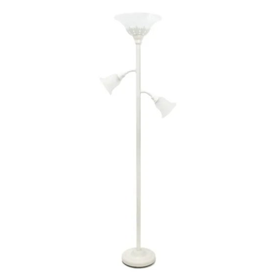 Metal 3-Scallop Glass Floor Lamp-Kirkland's Home Online