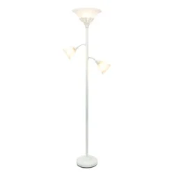 Metal 3-Scallop Glass Floor Lamp-Kirkland's Home Online