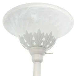 Metal 3-Scallop Glass Floor Lamp-Kirkland's Home Online