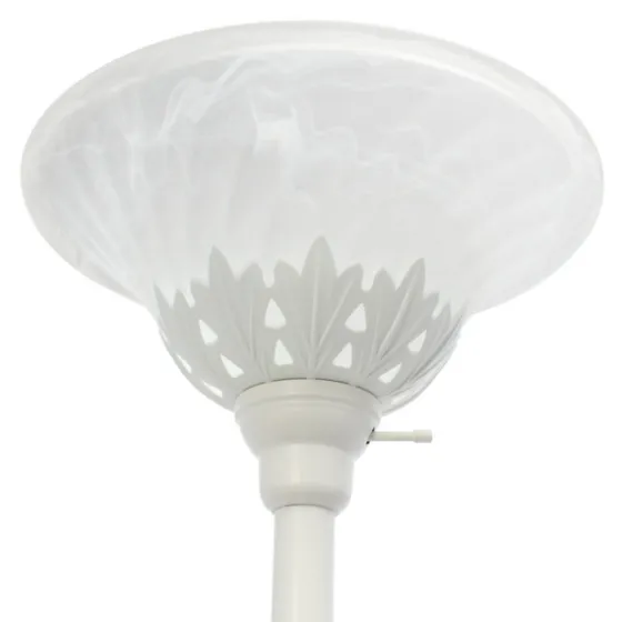 Metal 3-Scallop Glass Floor Lamp-Kirkland's Home Online