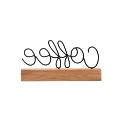 Metal Script Coffee Wood Block-Kirkland's Home Discount