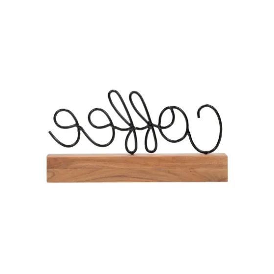 Metal Script Coffee Wood Block-Kirkland's Home Discount