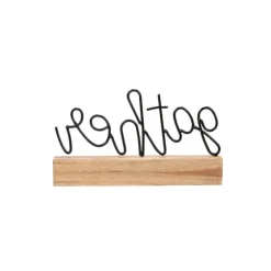Metal Script Gather Wood Block-Kirkland's Home Cheap