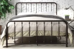 Metal Slat Bronze Queen Platform Bed-Kirkland's Home Shop