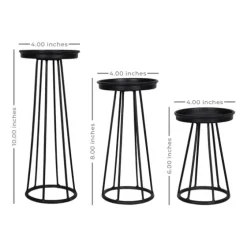 Metal Soho Candle Holders, Set Of 3-Kirkland's Home Sale
