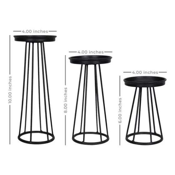 Metal Soho Candle Holders, Set Of 3-Kirkland's Home Sale