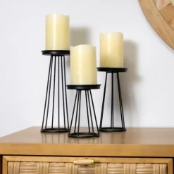 Metal Soho Candle Holders, Set Of 3-Kirkland's Home Sale