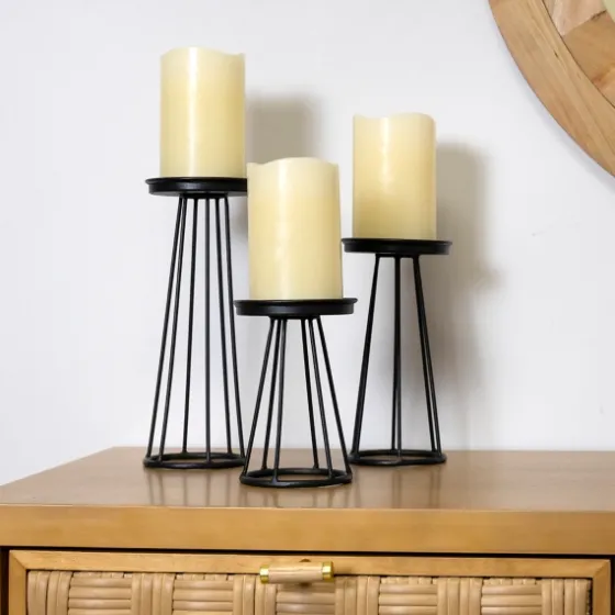 Metal Soho Candle Holders, Set Of 3-Kirkland's Home Sale