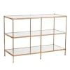 Metal 3-Tier Mirrored Console Table-Kirkland's Home Shop