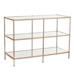 Metal 3-Tier Mirrored Console Table-Kirkland's Home Shop