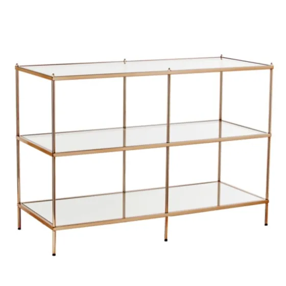 Metal 3-Tier Mirrored Console Table-Kirkland's Home Shop