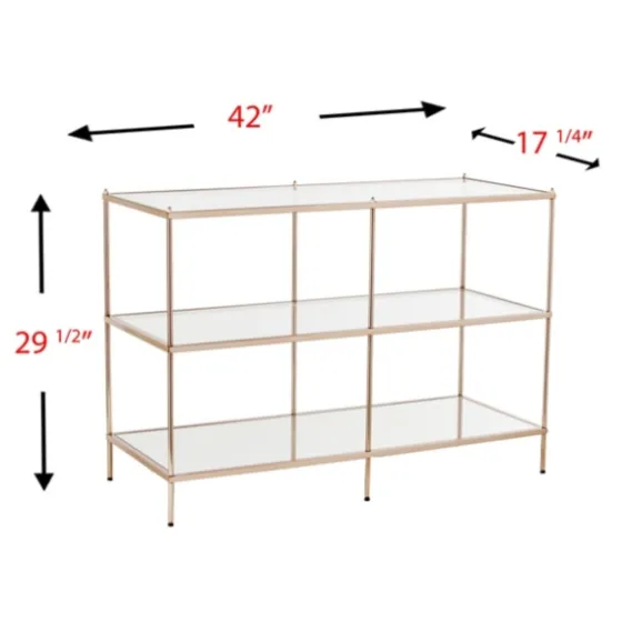 Metal 3-Tier Mirrored Console Table-Kirkland's Home Shop