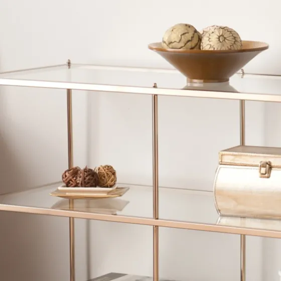 Metal 3-Tier Mirrored Console Table-Kirkland's Home Shop