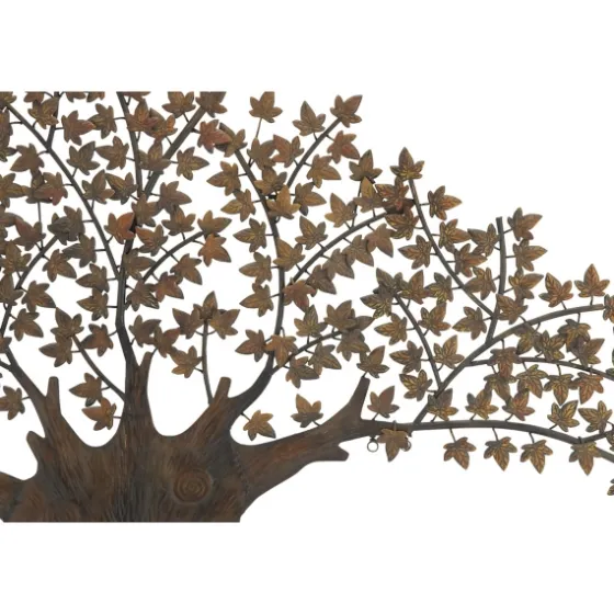 Metal Trunk With Leaves Wall Plaque-Kirkland's Home Clearance