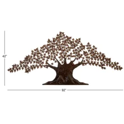Metal Trunk With Leaves Wall Plaque-Kirkland's Home Clearance