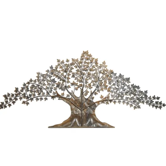 Metal Trunk With Leaves Wall Plaque-Kirkland's Home Clearance