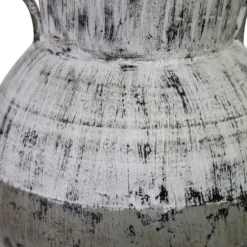 Metal Two-Tone Distressed Vase-Kirkland's Home Outlet
