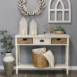 Metal Two-Tone Distressed Vase-Kirkland's Home Outlet