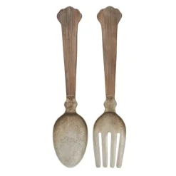 Metal Utensils Wall Plaques, Set Of 2-Kirkland's Home Hot