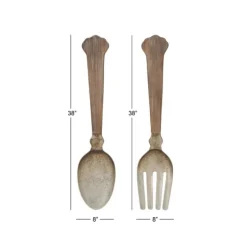 Metal Utensils Wall Plaques, Set Of 2-Kirkland's Home Hot