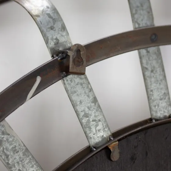 Metal Wall Shelf With Wood Back-Kirkland's Home Online