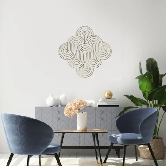 Metal Waves Wall Plaque-Kirkland's Home Cheap