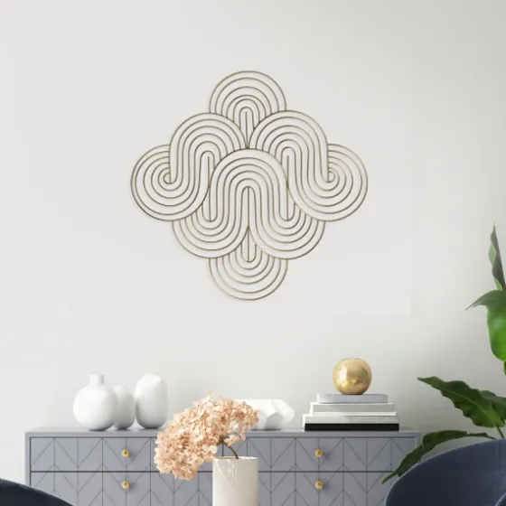 Metal Waves Wall Plaque-Kirkland's Home Cheap