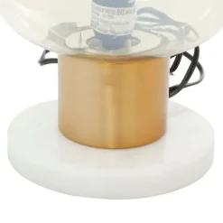 Metal White Marble Mushroom Shade Table Lamp-Kirkland's Home Fashion